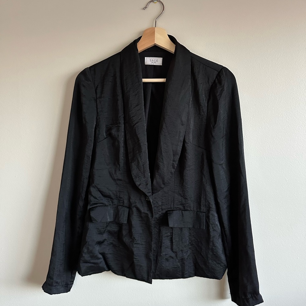 Silk blazer
